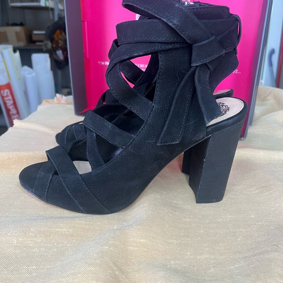Vince Camuto New With Box Elegant Black Strappy Heels - Picture 9 of 14